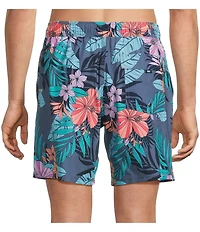 SAXX Hibiscus Jungle Oh Buoy 7#double; Inseam Swim Trunks