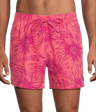 SAXX Oh Buoy 2N1 Big Daisy Slim Fit 5#double; Inseam Swim Trunks