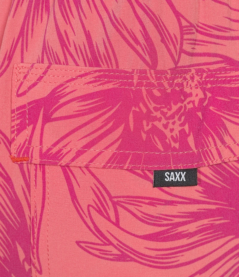 SAXX Oh Buoy 2N1 Big Daisy Slim Fit 5#double; Inseam Swim Trunks