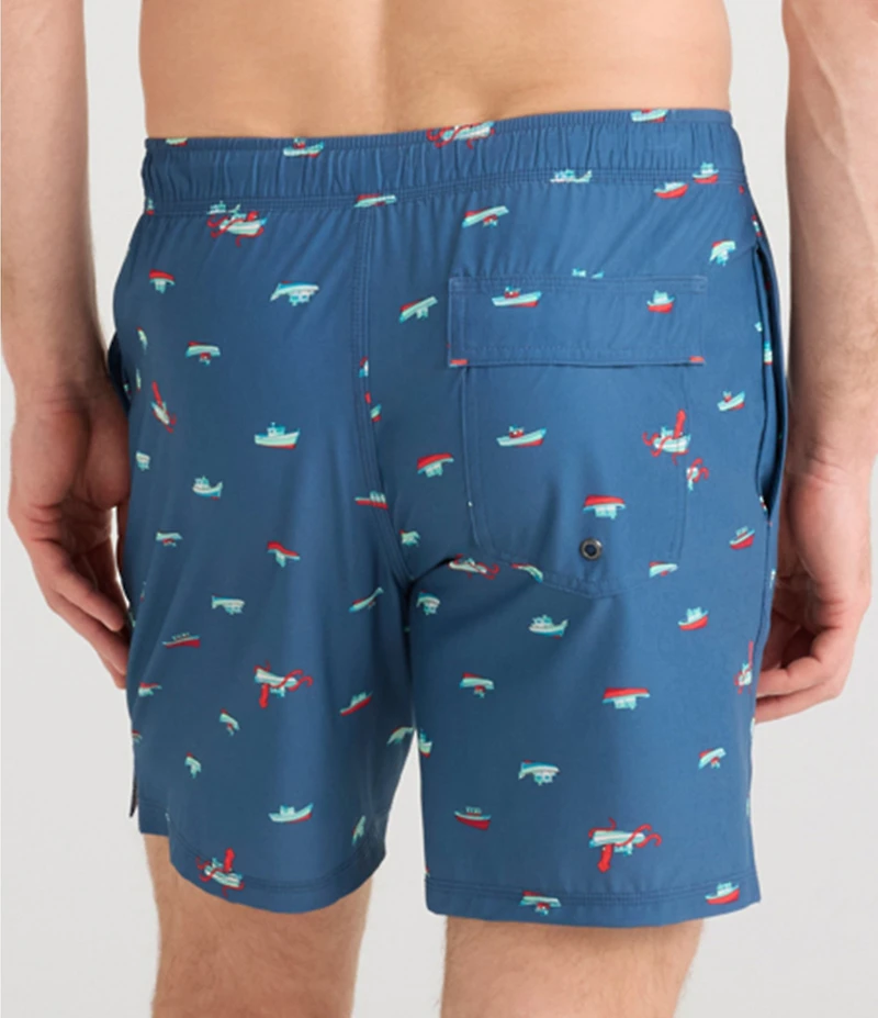 SAXX Oh Buoy 2N1 Boat Print 7#double; Inseam Volley Swim Shorts