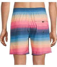 SAXX Oh Buoy 2N1 Hazy Stripe 7#double; Inseam Slim Fit Volley Swim Shorts