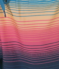 SAXX Oh Buoy 2N1 Hazy Stripe 7#double; Inseam Slim Fit Volley Swim Shorts