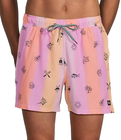 SAXX Oh Buoy 2N1 Iconic Summer Slim Fit 5#double; Inseam Swim Trunks