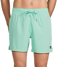 SAXX Oh Buoy 2N1 Mint Jelly 5#double; Inseam Slim Fit Solid Volley Swim Trunks