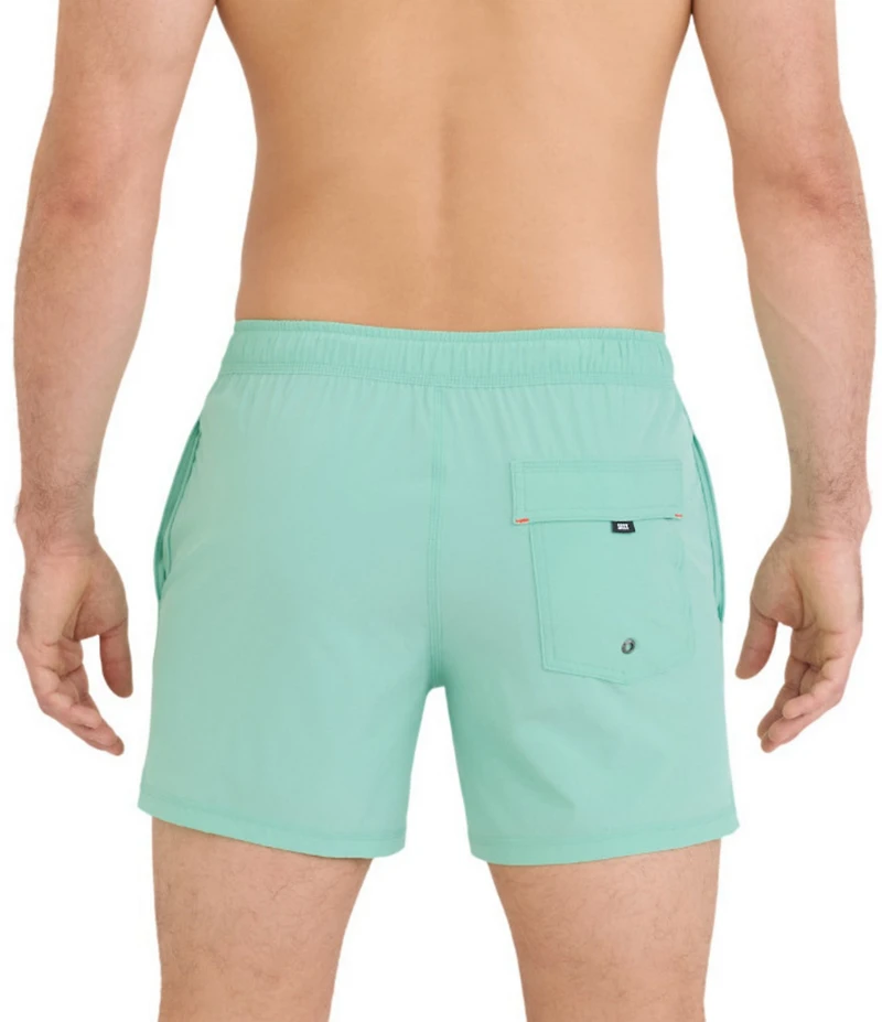 SAXX Oh Buoy 2N1 Mint Jelly 5#double; Inseam Slim Fit Solid Volley Swim Trunks