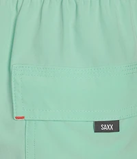 SAXX Oh Buoy 2N1 Mint Jelly 5#double; Inseam Slim Fit Solid Volley Swim Trunks