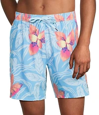 SAXX Oh Buoy 2N1 Nocturnal Orchid Slim Fit 7#double; Inseam Swim Trunks