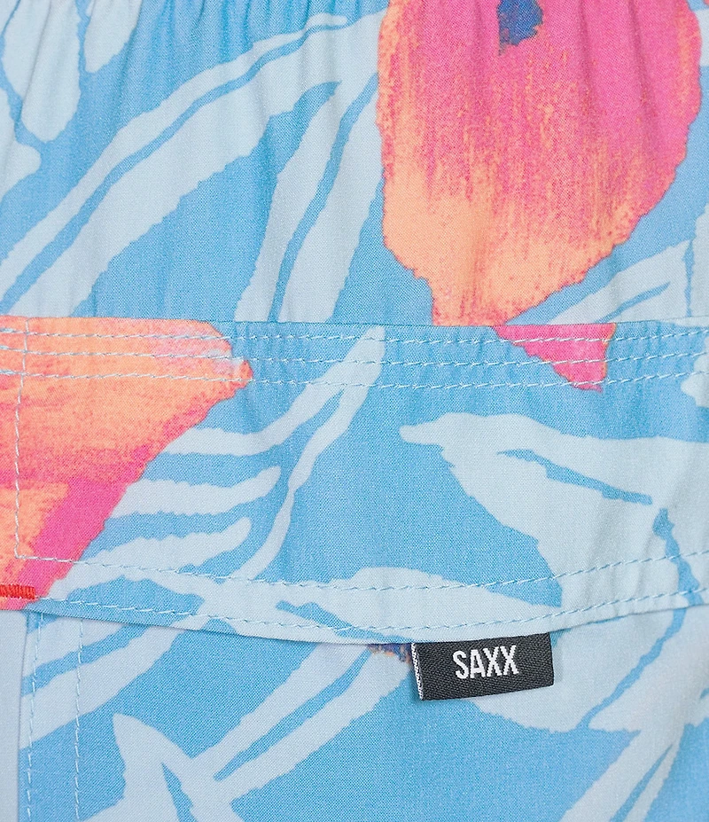 SAXX Oh Buoy 2N1 Nocturnal Orchid Slim Fit 7#double; Inseam Swim Trunks