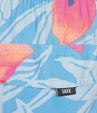 SAXX Oh Buoy 2N1 Nocturnal Orchid Slim Fit 7#double; Inseam Swim Trunks