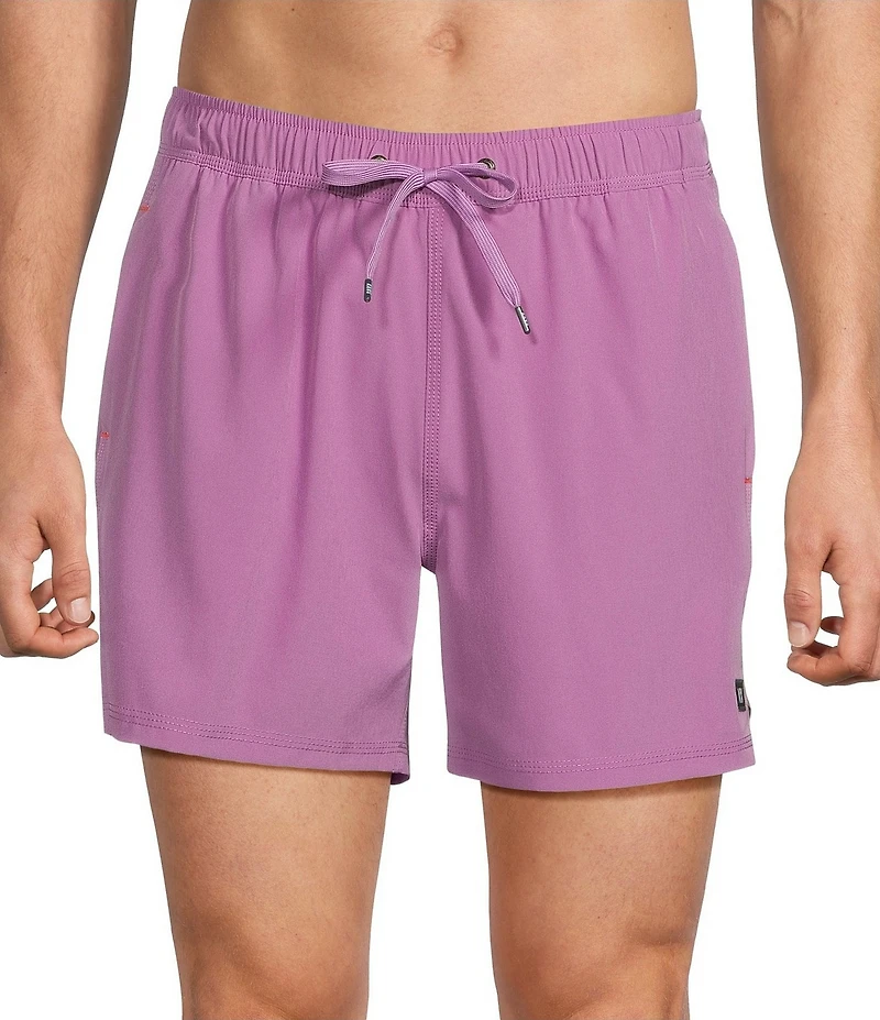 SAXX Oh Buoy 2N1 Solid 5#double; Inseam Slim Fit Volley Swim Trunks