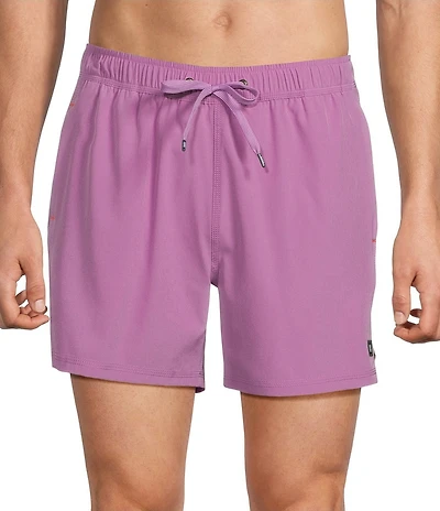SAXX Oh Buoy 2N1 Solid 5#double; Inseam Slim Fit Volley Swim Trunks