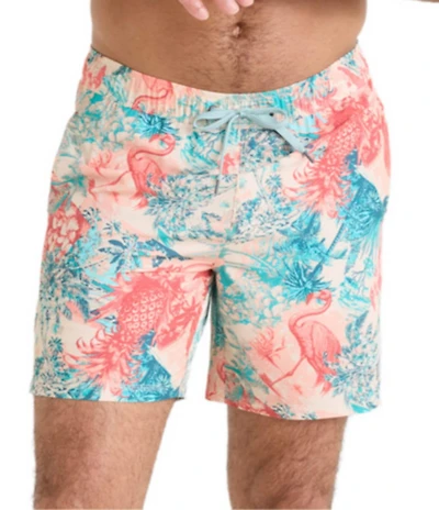 SAXX Oh Buoy 2N1 Vacation Collage Print 7#double; Inseam Volley Swim Trunks