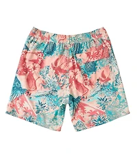 SAXX Oh Buoy 2N1 Vacation Collage Print 7#double; Inseam Volley Swim Trunks