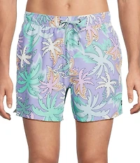 SAXX Oh Buoy 2N1 Xanadu Printed 5#double; Inseam Slim Fit Volley Swim Trunks