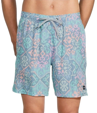 SAXX Oh Buoy Arabesque 7#double; Inseam Swim Trunks