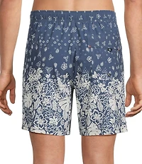 SAXX Oh Buoy Bandana/Tropics Printed 7#double; Inseam Swim Trunks
