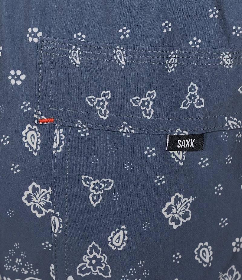 SAXX Oh Buoy Bandana/Tropics Printed 7#double; Inseam Swim Trunks