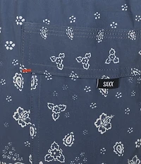 SAXX Oh Buoy Bandana/Tropics Printed 7#double; Inseam Swim Trunks