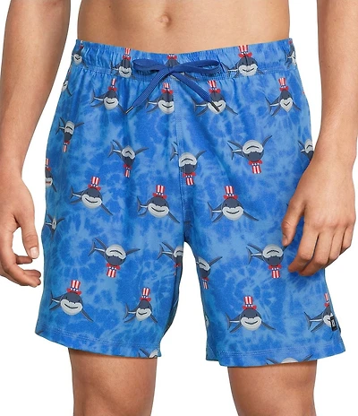 SAXX Oh Buoy I Want You Printed 7#double; Inseam Swim Trunks