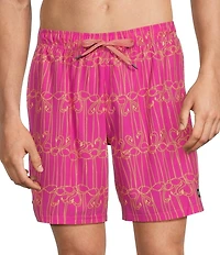 SAXX Oh Buoy Printed 7#double; Inseam Swim Trunks