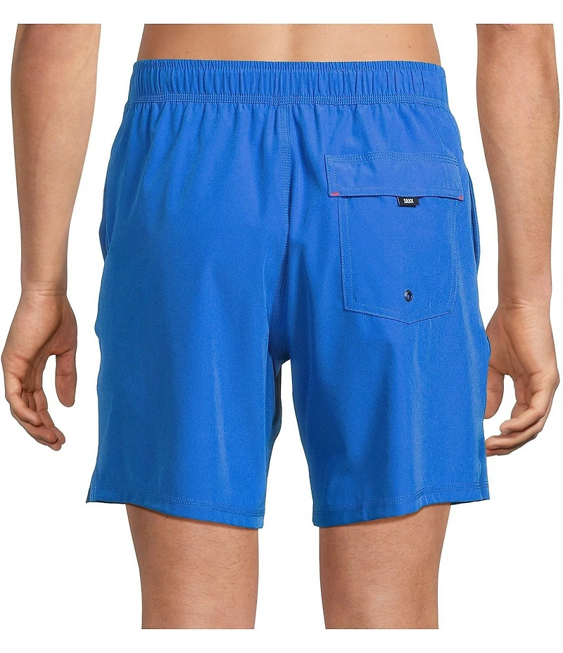 SAXX Solid Oh Buoy 7#double; Inseam Swim Trunks