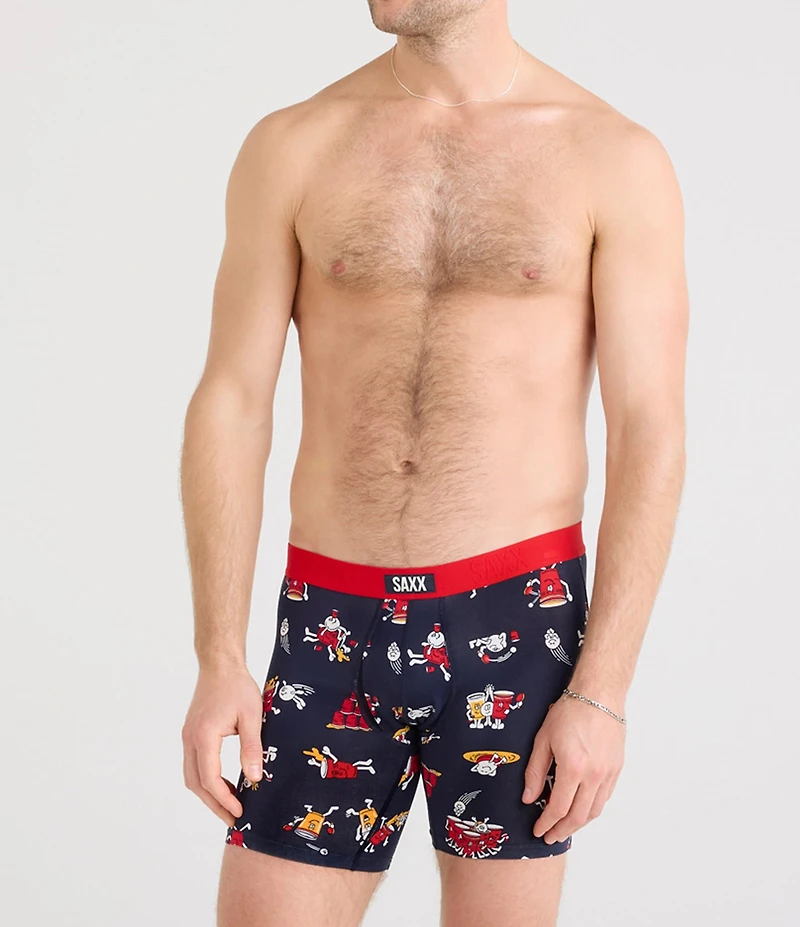 SAXX Vibe Super Soft Printed 6#double; Inseam Boxer Briefs