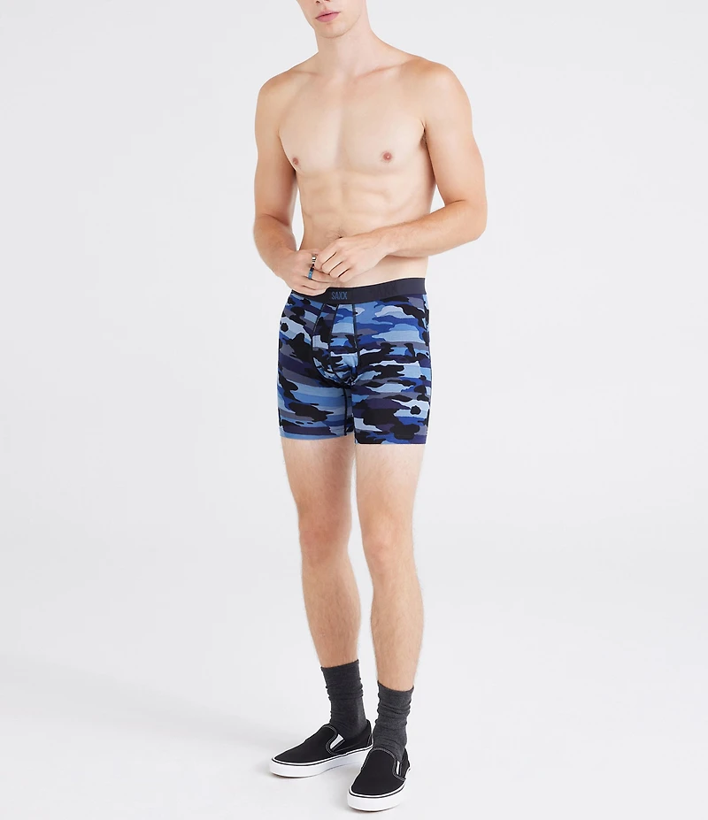 SAXX Vibe Xtra Cloudbank Camouflage 6#double; Inseam Boxer Briefs