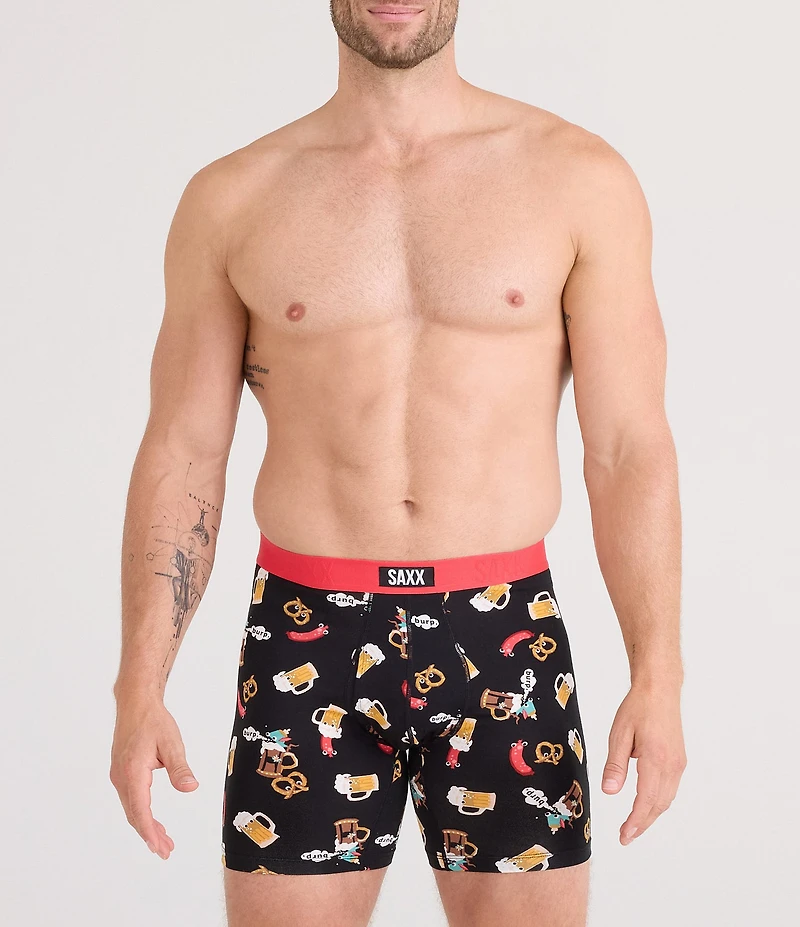 SAXX Vibe Xtra Soft Comfort Oktober Brats Printed 6#double; Boxer Briefs