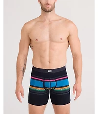 SAXX Vibe Xtra Soft Comfort Throwback Stripe Printed 6#double; Boxer Briefs