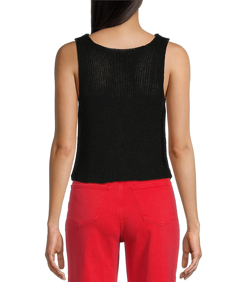 Say What Sleeveless Hook & Eye Vest