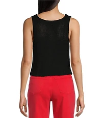 Say What Sleeveless Hook & Eye Vest