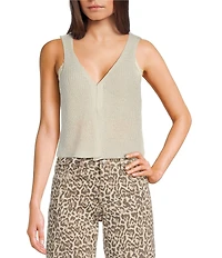 Say What Sleeveless Hook & Eye Vest