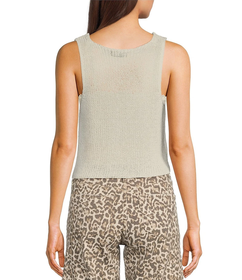 Say What Sleeveless Hook & Eye Vest