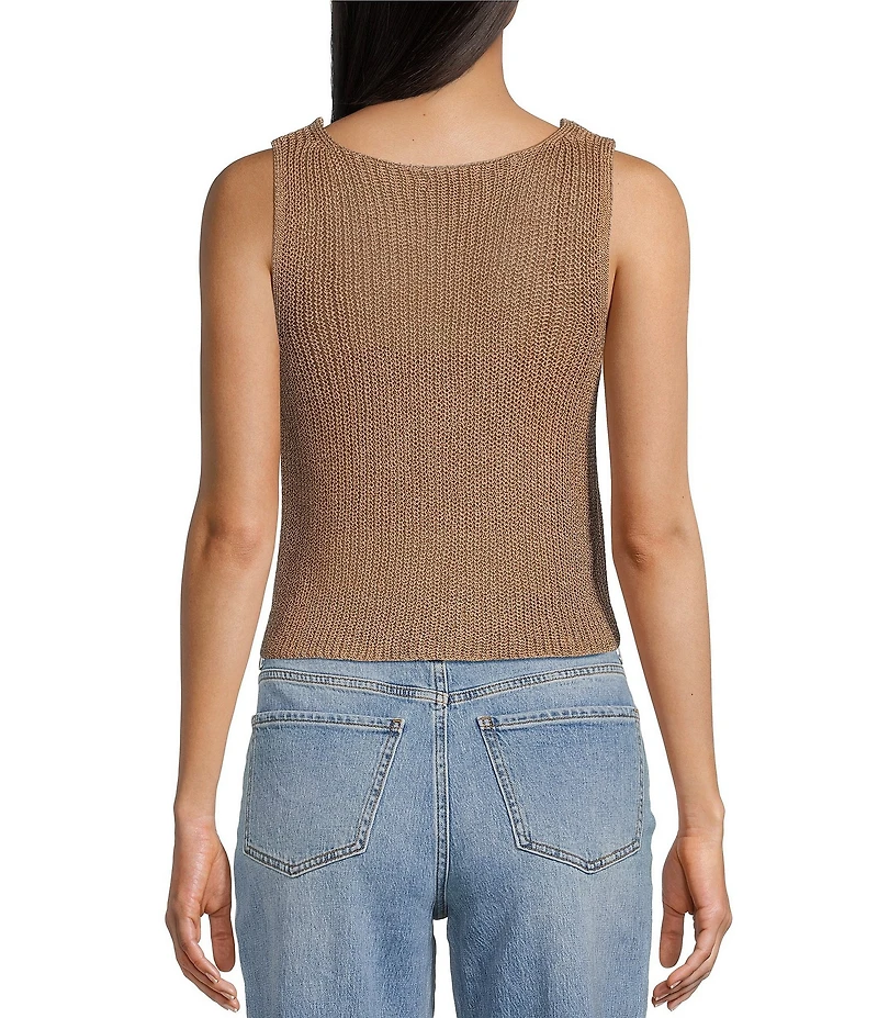 Say What Sleeveless Hook & Eye Vest