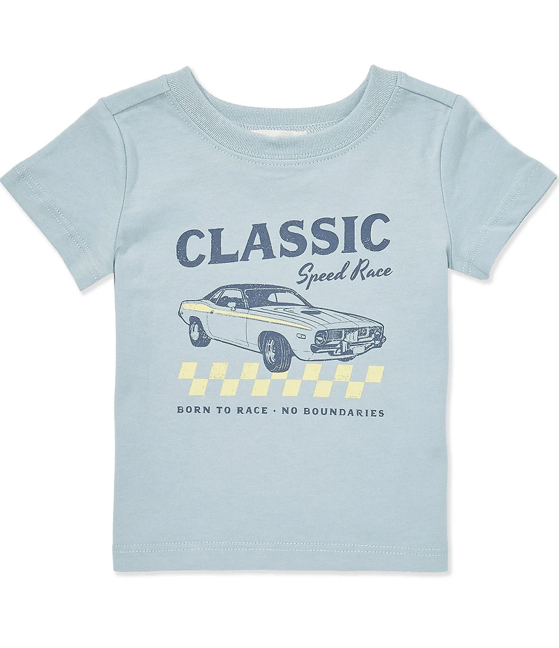 Scene&heard Baby Boys Knit Custom Tee & Shorts Set