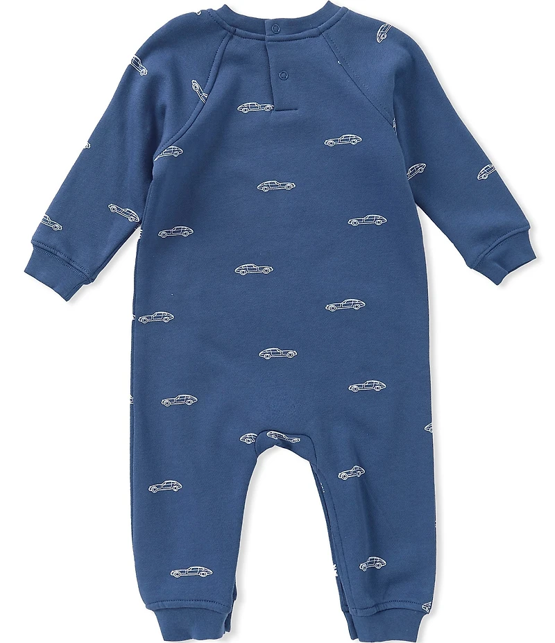 Scene&heard Baby Boys Long Sleeve Cars Fleece Romper