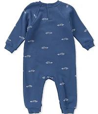 Scene&heard Baby Boys Long Sleeve Cars Fleece Romper