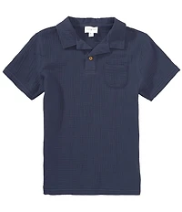 Scene&Heard Big Boys Gauze Front Pocket Short Sleeve Polo Shirt