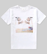Scene&Heard Big Boys Short Sleeve Beach Lifeguard Stand Graphic T-Shirt