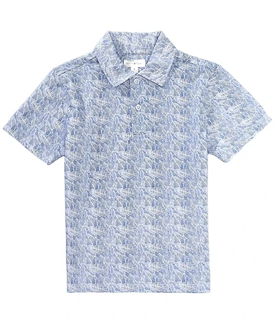 Scene&Heard Big Boys Short-Sleeve Printed Jersey Polo Shirt