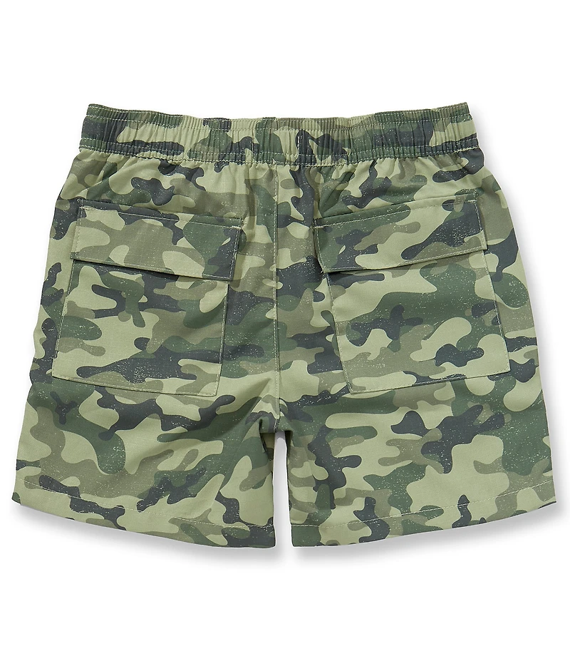 Scene&Heard Big Boys Camouflage Pull-On Ripstop Shorts
