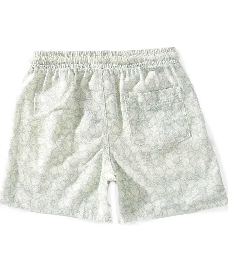 Scene&Heard Big Boys Palm Leaf Print Pull On Shorts