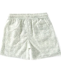 Scene&Heard Big Boys Palm Leaf Print Pull On Shorts