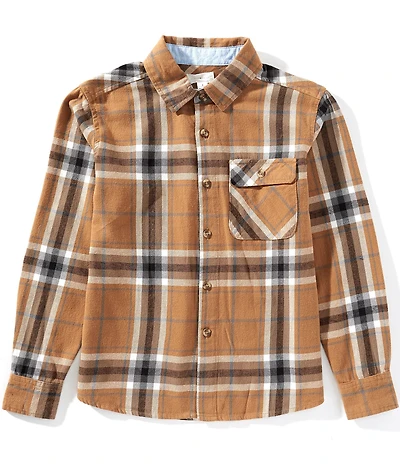 Scene&Heard Big Boys Plaid Print Button Front Sportshirt
