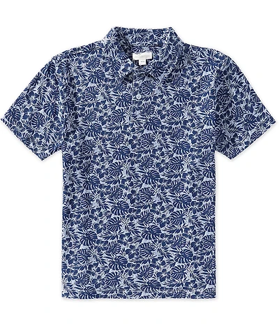 Scene&Heard Big Boys Palm Leaf Print Polo