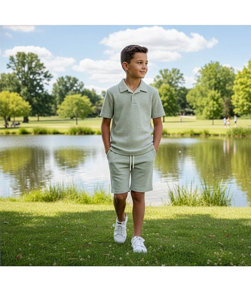 Scene&Heard Big Boys Pull-On Stripe Shorts