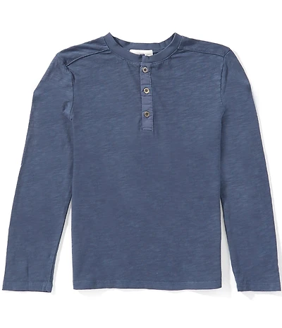 Scene&Heard Big Boys Slub Henley Long Sleeve T-Shirt