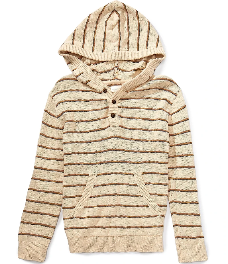 Scene&Heard Big Boys Striped Knit Hoodie
