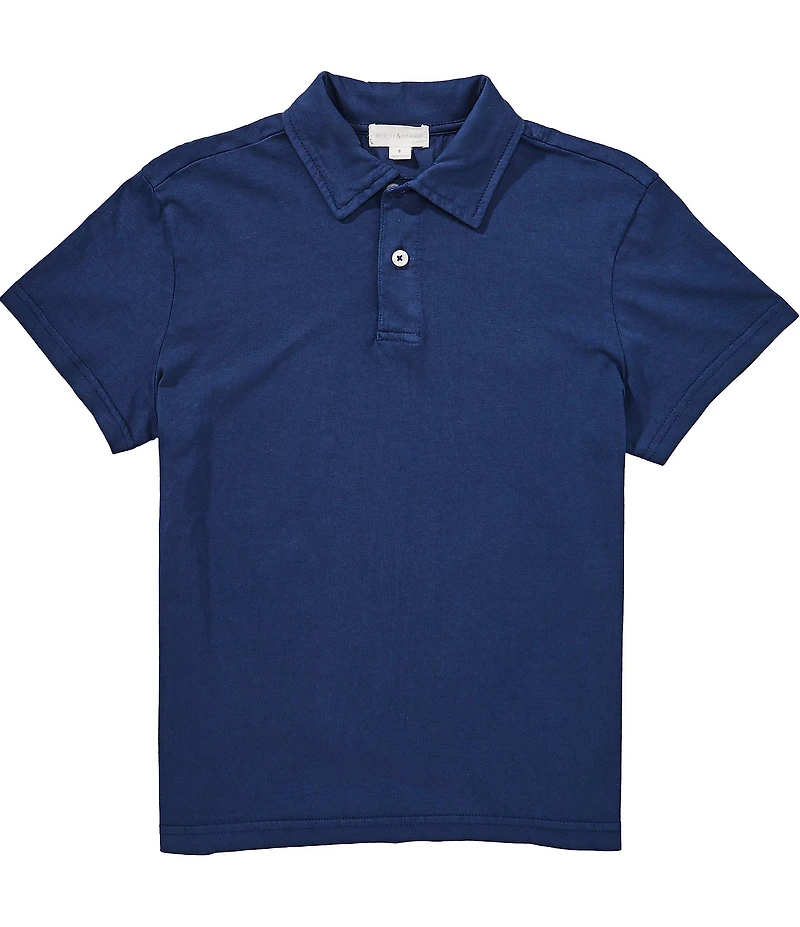 Scene&Heard Big Boys Washed Jersey Polo Shirt