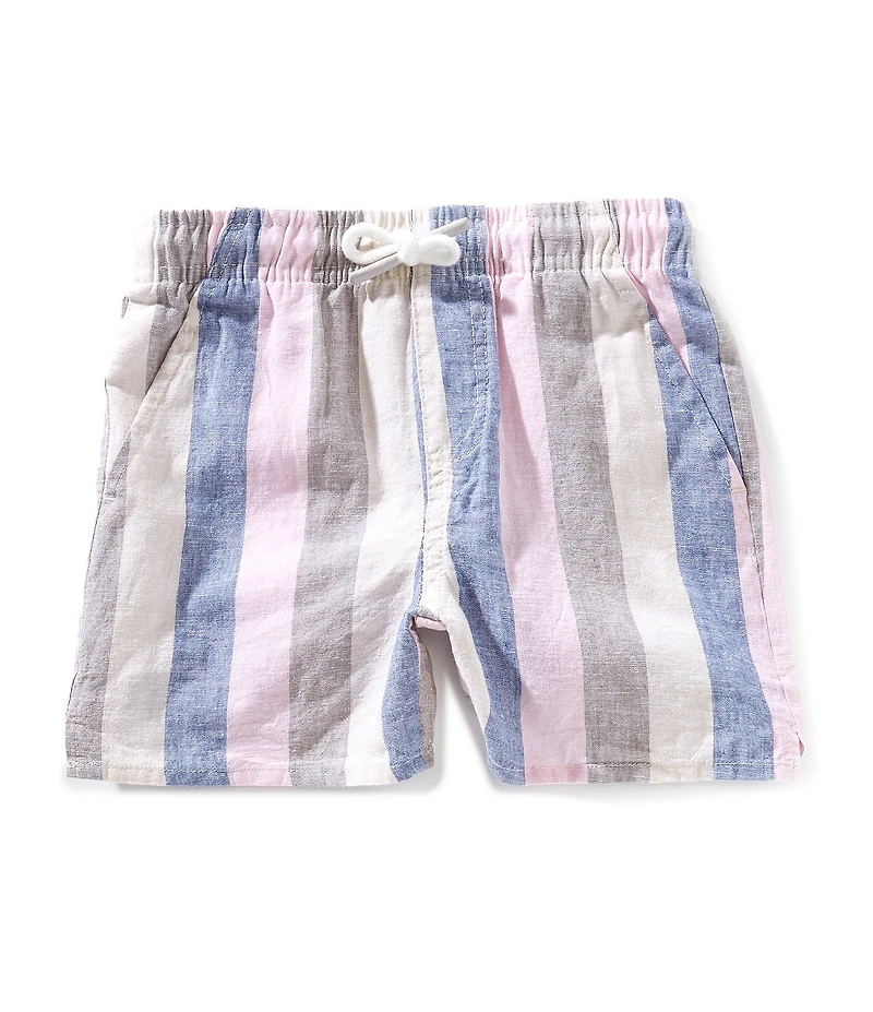 Scene&Heard Little Boys Stripe Linen Shorts